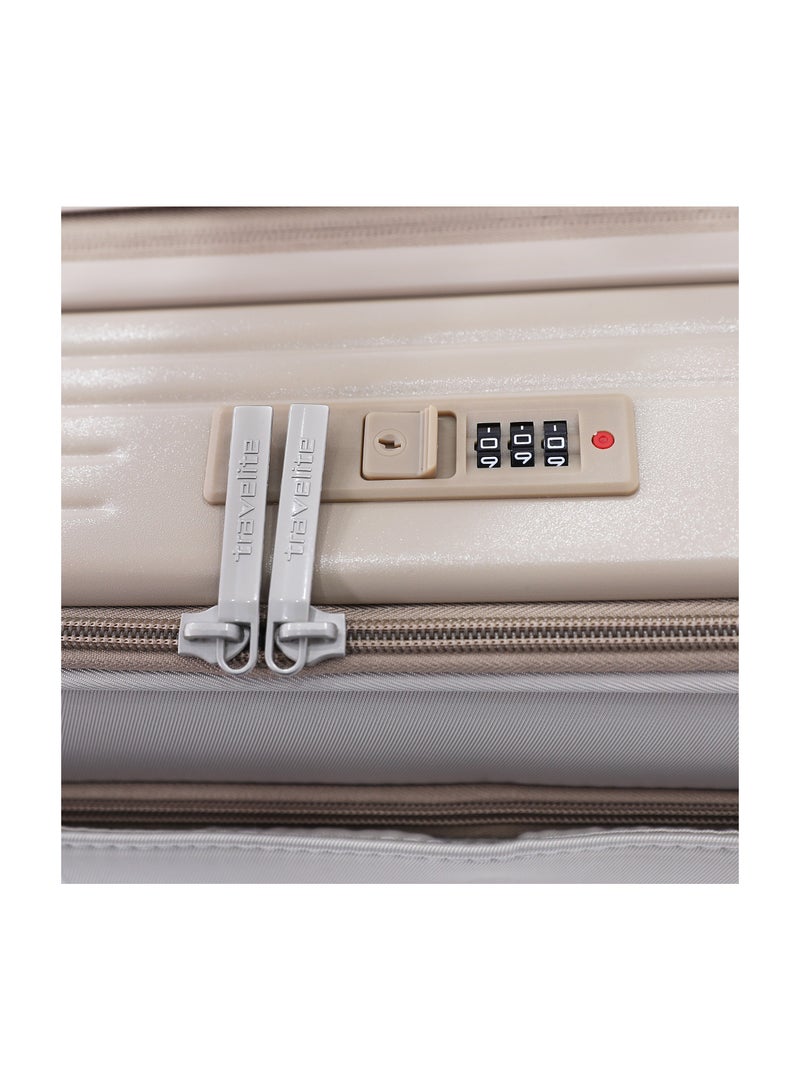TRAVELITE Hard Shell Luggage Trolley Bag 3-Piece Set,Champagne (S-20",M-24",L-28") - Image 5