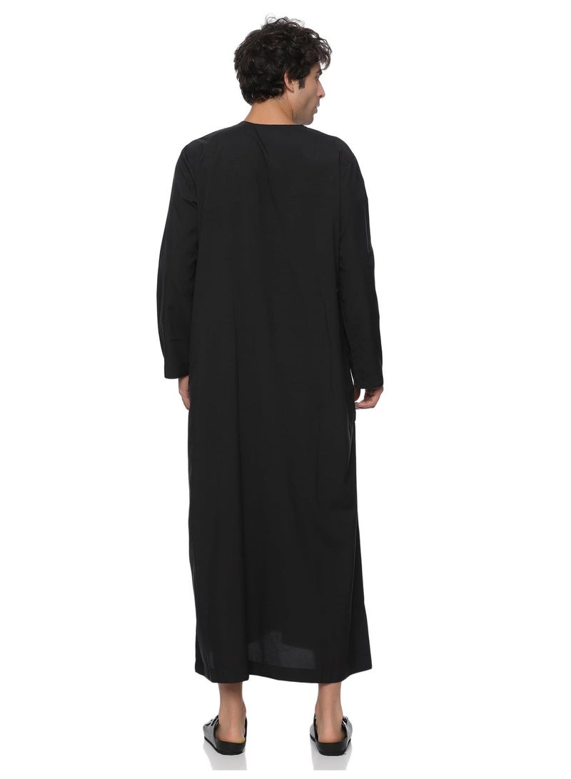 Al othaiman Mens Emirati Kandura/hobe | Premium Hand-Stitched Kandura | Traditional Arabic Dishdasha for Men | Elegant Middle Eastern Jubba in Soft Fabric - Image 5