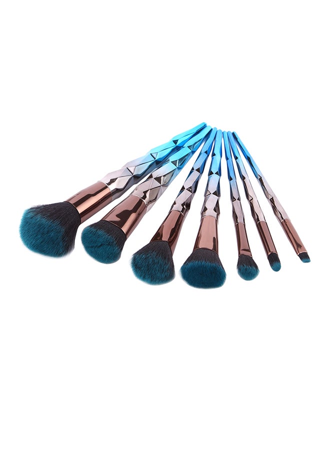 7-Piece Professional Makeup Brush Set Multicolour - Image 2