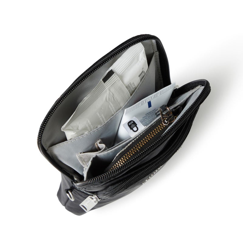 Baggallini Womens SecurtexÂ® Anti-theft Activity Crossbody Bag Cross Body, Black - Image 5