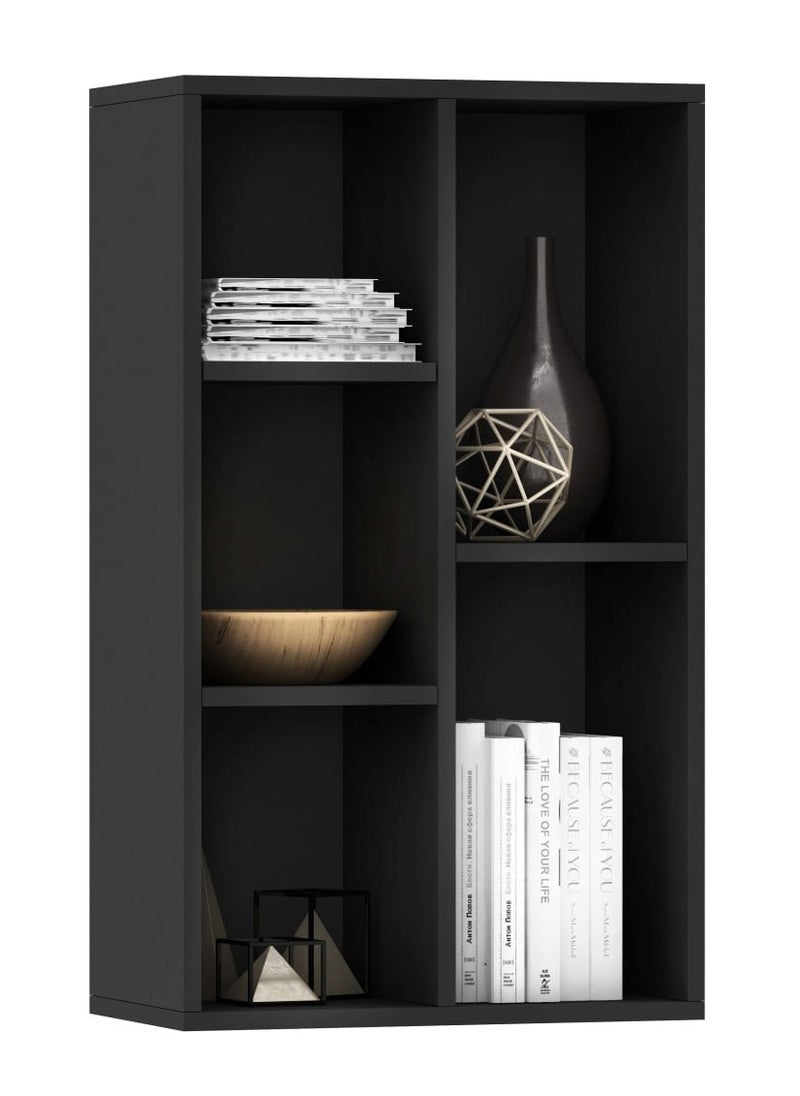 MODERN HOME Multifunctional Storage Shelf for Kid's Room and Office Organizer for Toys Books and Office Supplies Modern Design Black  - Image 3