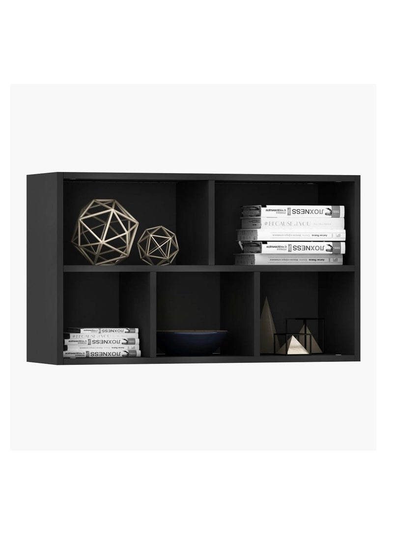 MODERN HOME Multifunctional Storage Shelf for Kid's Room and Office Organizer for Toys Books and Office Supplies Modern Design Black  - Image 4