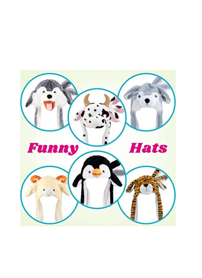 SYOSI - Animal Hat with Ears Moving Jumping Pop Up Beating Plush Dress Up, 22'' - Image 1