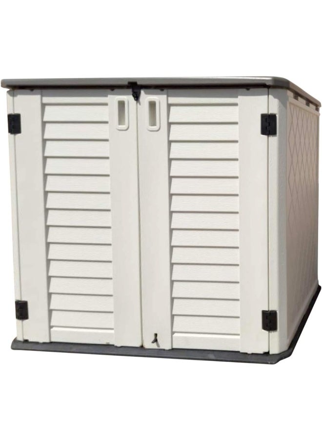 Cameltough - CamelTough Outdoor Storage Cabinet, Heavy Duty, 772 Litres, 5-Year Limited Warranty, Horizontal Shed (With shelves) - Image 1