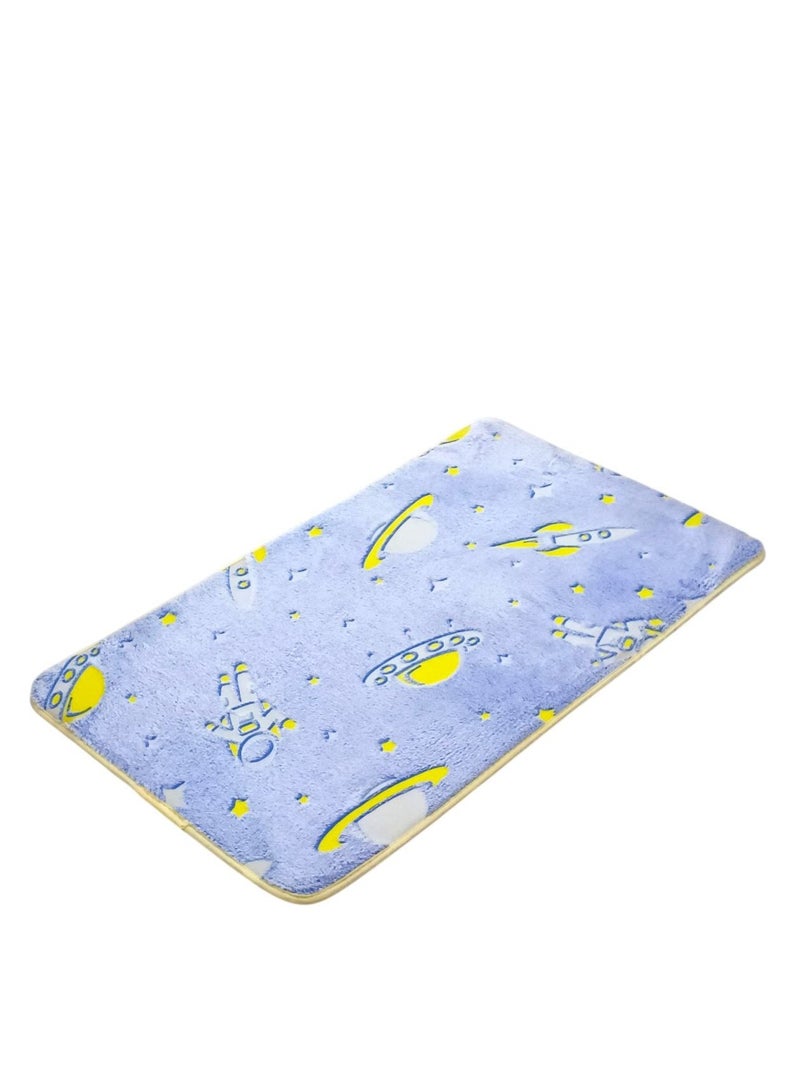 Glow-in-the-dark rug, space, 50 x 80 cm - Image 1