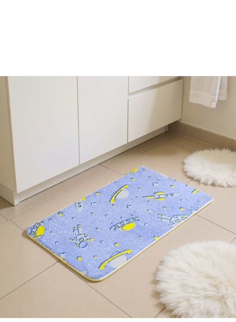 Glow-in-the-dark rug, space, 50 x 80 cm - Image 2