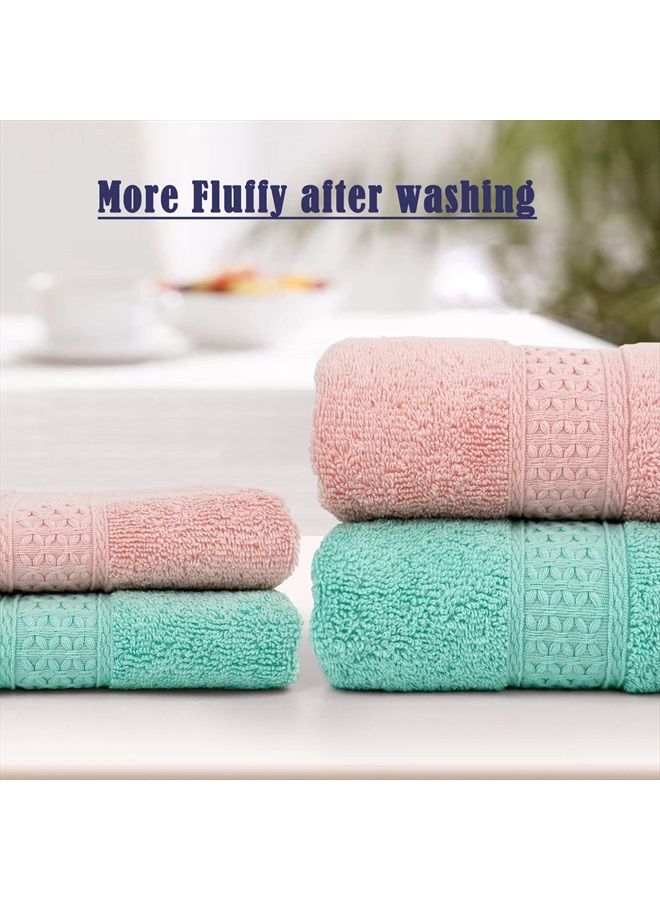 Cleanbear Cotton Hand Towel Set 6-Pack Ultra Soft Hand Towels with Assorted Colors (13 x 29 Inches) Lightweight and Quick Dry Bathroom Towels - Image 2