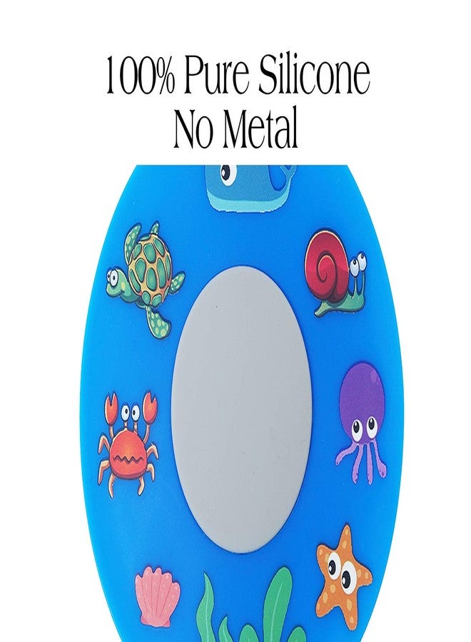 WSZCML Bathtub Drain Stopper, Silicone Tub Stopper Plug, Universal Bath Drain Cover, Kids Tots Babies Gift (Blue Turtle) - Image 4