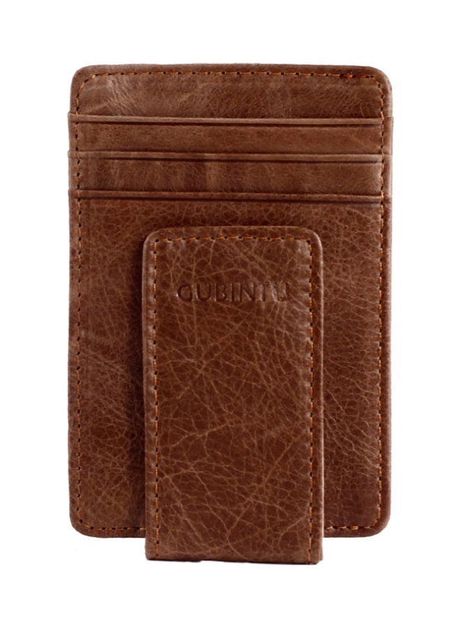 NIBEMINENT Leather Wallet Light Coffee  - Image 1