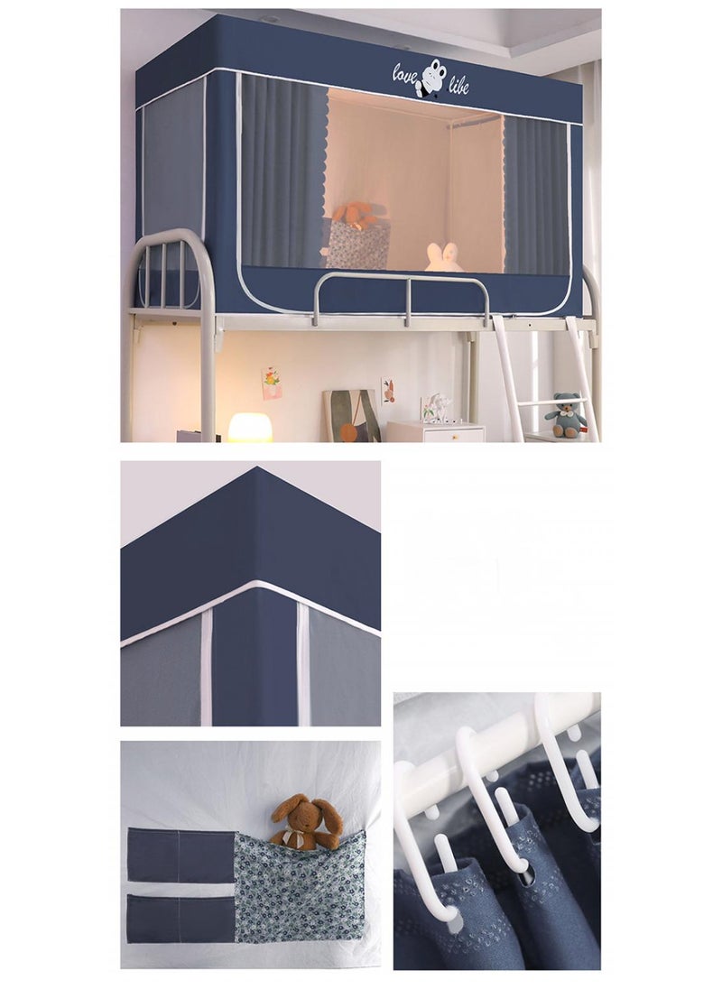 General Fashion Deck Curtain Student Dormitory Bed Curtains Mosquito Net With Bracket Gift For The Start Of The School Season  - Image 2