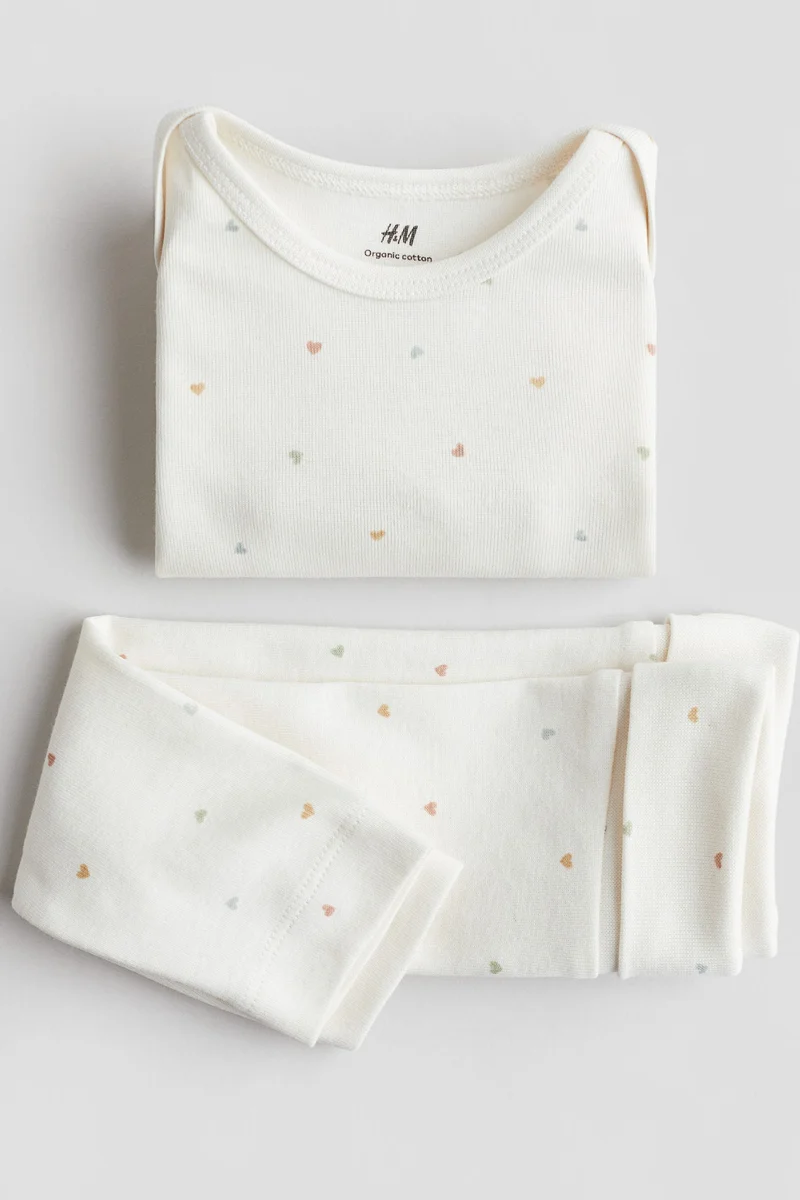 اتش اند ام 2-piece cotton jersey set