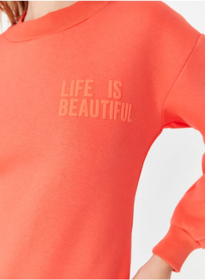 trendyol Crew Neck Knitted Sweatshirt
