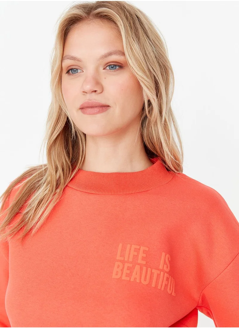trendyol Crew Neck Knitted Sweatshirt