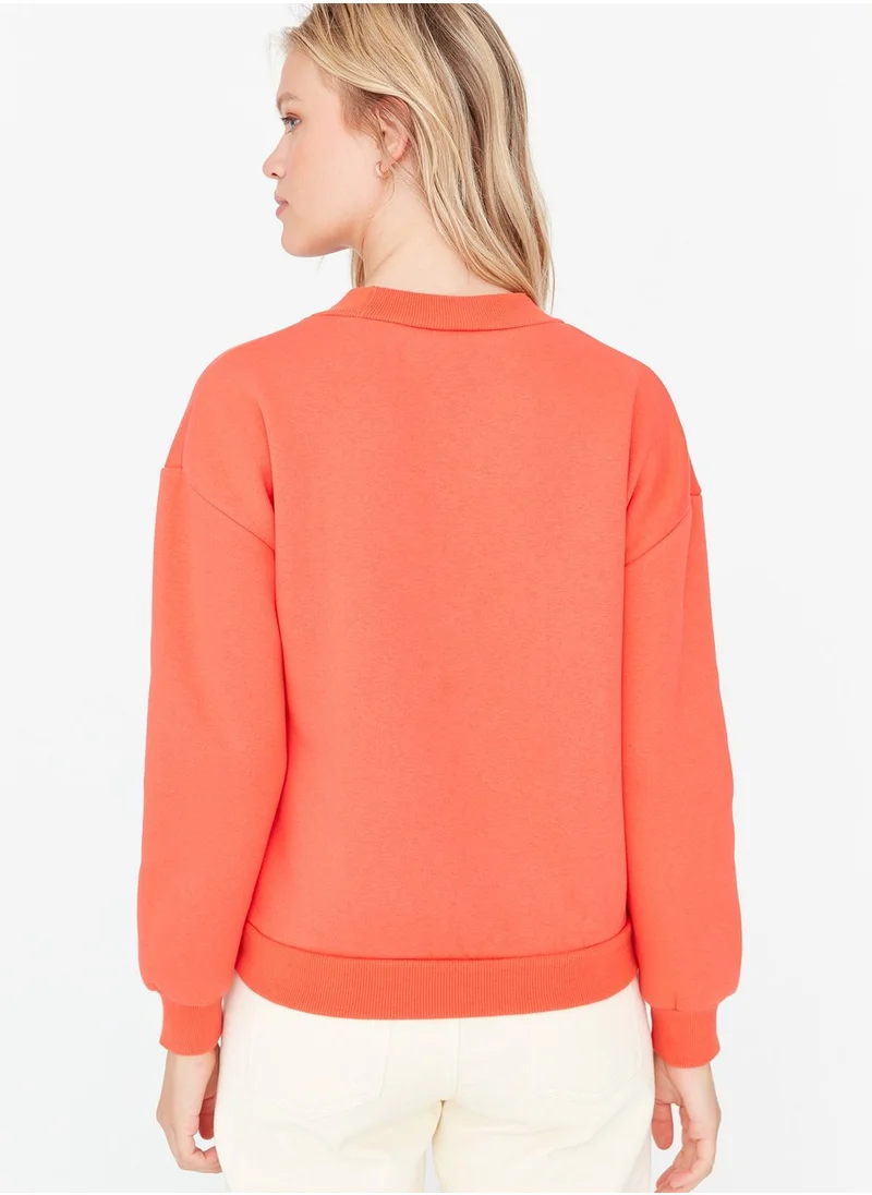 trendyol Crew Neck Knitted Sweatshirt