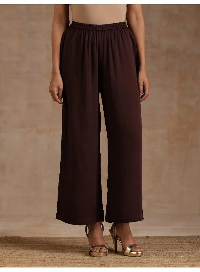 trueBrowns Cola Brown Modal Oversized Kurta Set