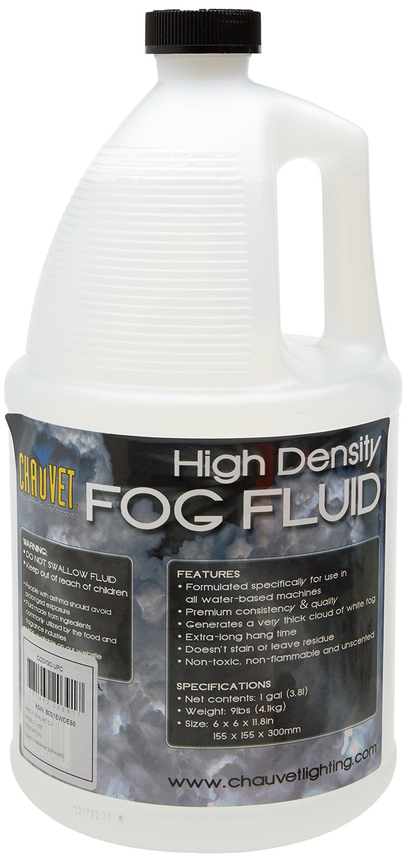 CHAUVET DJ High-Density Fog Machine Fluid - One Gallon | Fog Machines (Packaging May Vary) - Image 1