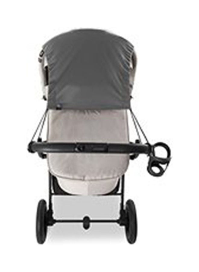 Hauck Universal Sun Sail – UPF 50+ Sunshade for Prams, Buggies & Strollers - Adjustable Baby Sun Cover with Roll-Up Design, Compact & Washable (Grey) - Image 5