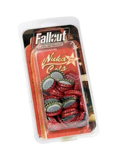 Modiphius Modiphius: Fallout Nuka-Cola Caps Set, Includes 50 Distressed Nuka-Cola Bottle Caps, Made By an Official Bottle Cap Manufacturer, For Ages 14 and up  - Image 1
