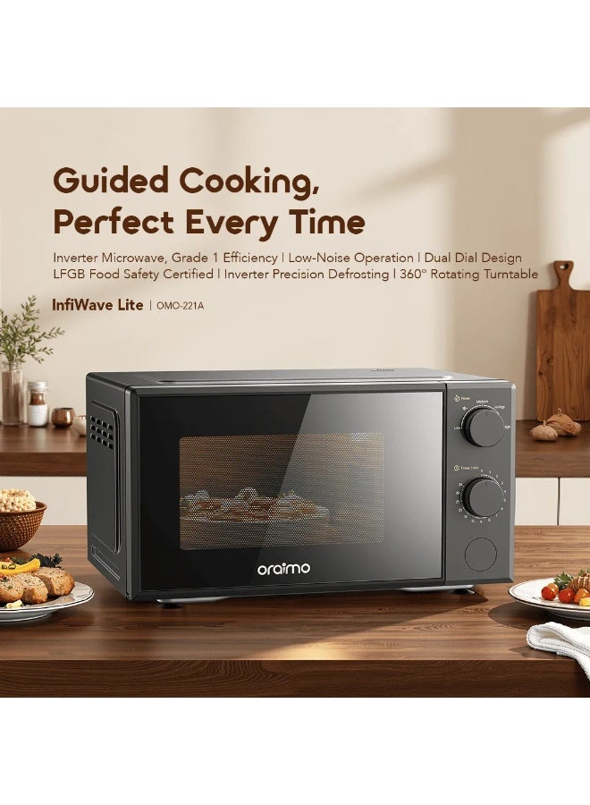 Oraimo Infiwave Lite Low Noise Operation Inverter Microwave 20 L 700 W OMO-221A Graphite Grey - Image 4