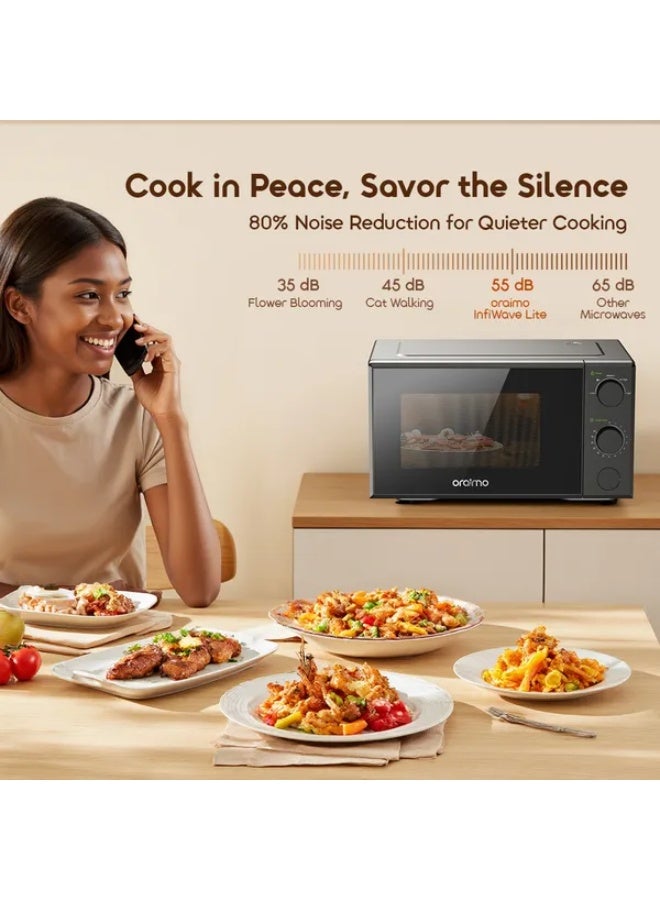 Oraimo Infiwave Lite Low Noise Operation Inverter Microwave 20 L 700 W OMO-221A Graphite Grey - Image 3