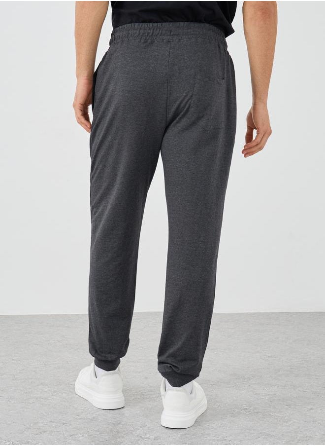 Styli Styli Slim Fit Rib Cuffed Joggers with Drawstring  - Image 4