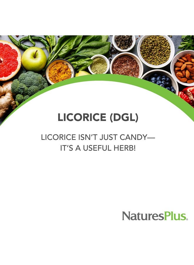 Nature's Plus Naturesplus Herbal Actives Licorice (Dgl) 500 Mg 60 Capsules Pack Of 3 Supports Healthy Digestion & Overall Wellbeing Vegetarian Gluten Free 180 Total Servings - Image 3