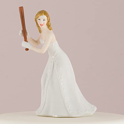 Weddingstar Bride Ready to Hit the Home Run Porcelain Figurine Cake Topper - Image 2