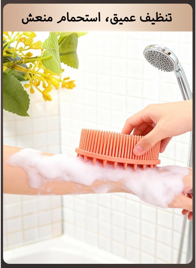 Silicone Body Brush - Gentle Exfoliating Scrubber & Hygienic Loofah, Long Lasting, Easy Clean for Spa, Shower & Sensitive Skin - Image 1