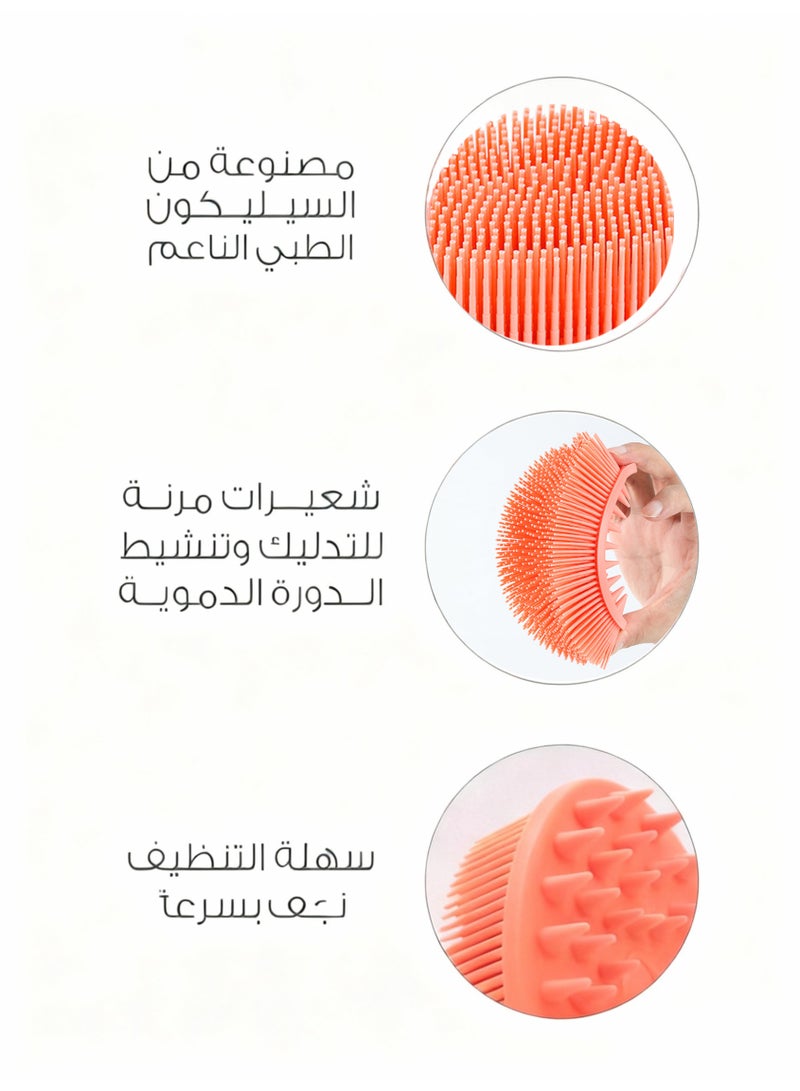 Silicone Body Brush - Gentle Exfoliating Scrubber & Hygienic Loofah, Long Lasting, Easy Clean for Spa, Shower & Sensitive Skin - Image 3