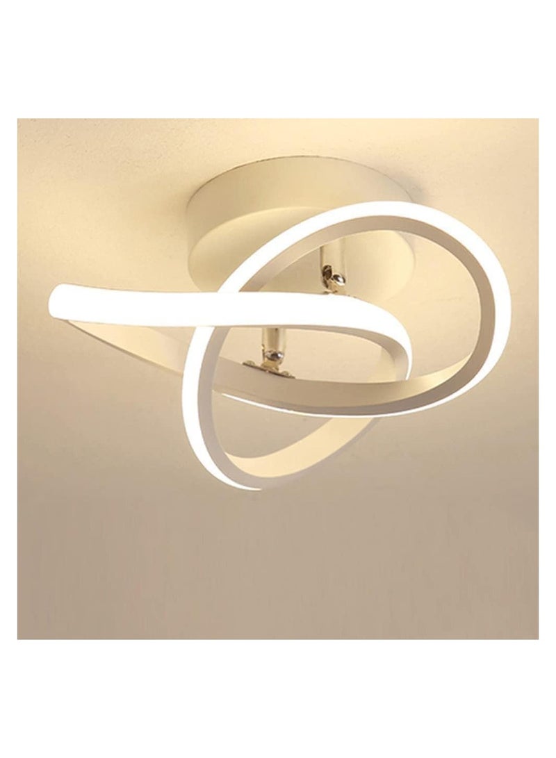RATSAW LED Ceiling Lights Modern 22W Spiral Design Modern Ceiling Lamp Switch Control 3 Color Adjustable Chandelier Ceiling Light Fixture for Corridor Bedroom Stair White - Image 2