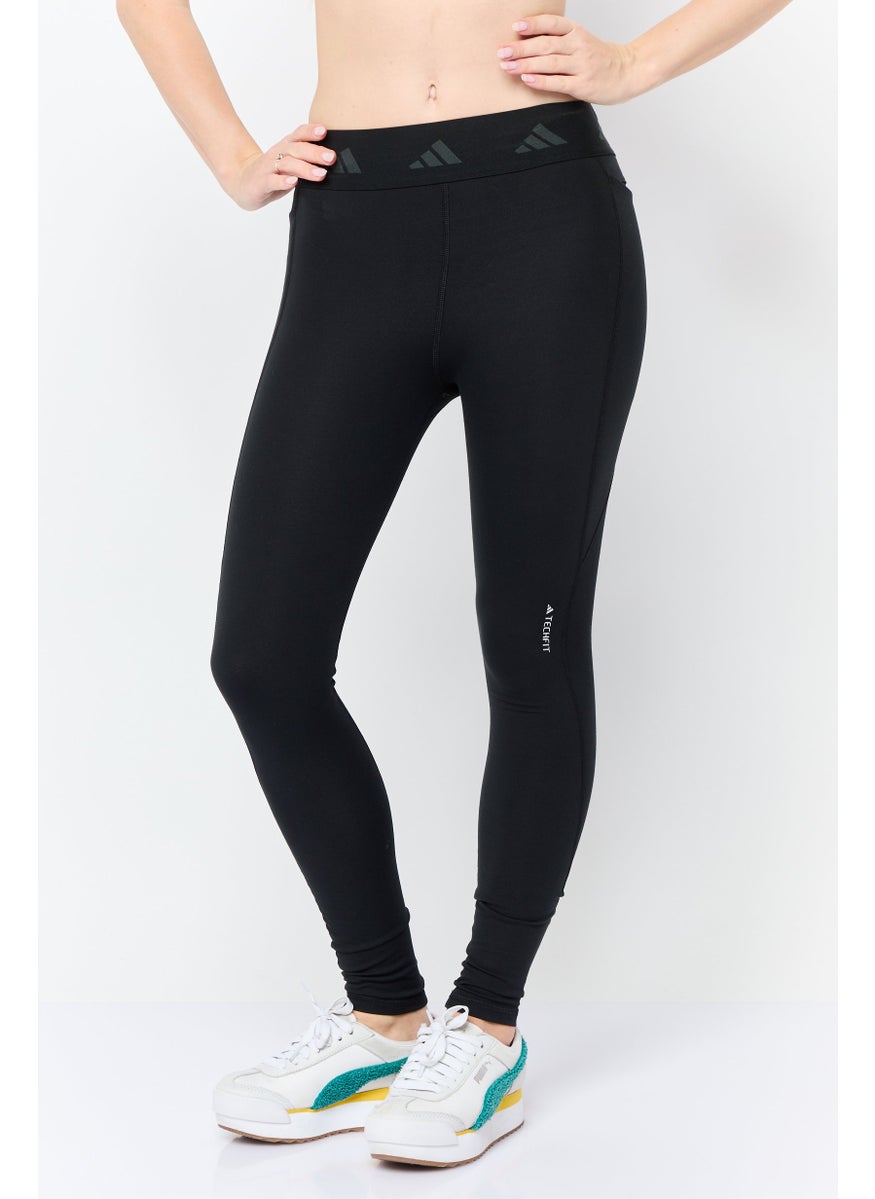 Adidas - Women Tech Fit Training Leggings, Black - Image 1