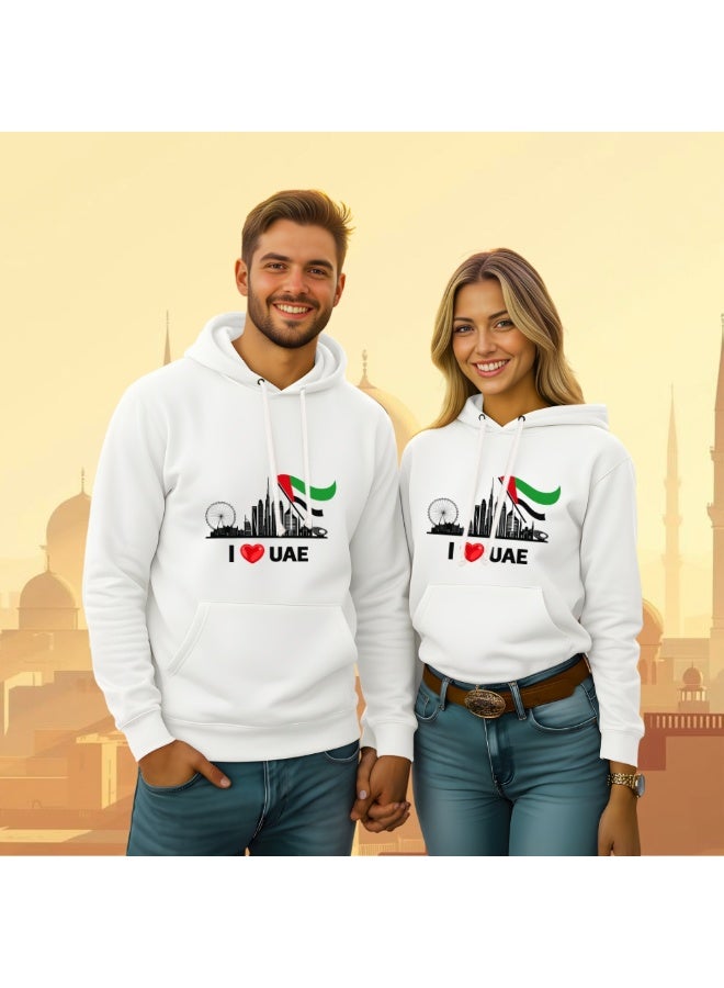 PRINTSHOP4ME Eid Al Etihad Unisex Cotton Pullover Hoodie With Drawstring–Soft And Comfortable Hoodie For Men And Women–Perfect For Eid Al Etihad Celebrations - Image 2