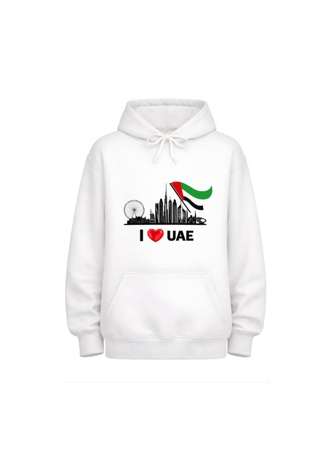 PRINTSHOP4ME Eid Al Etihad Unisex Cotton Pullover Hoodie With Drawstring–Soft And Comfortable Hoodie For Men And Women–Perfect For Eid Al Etihad Celebrations - Image 1