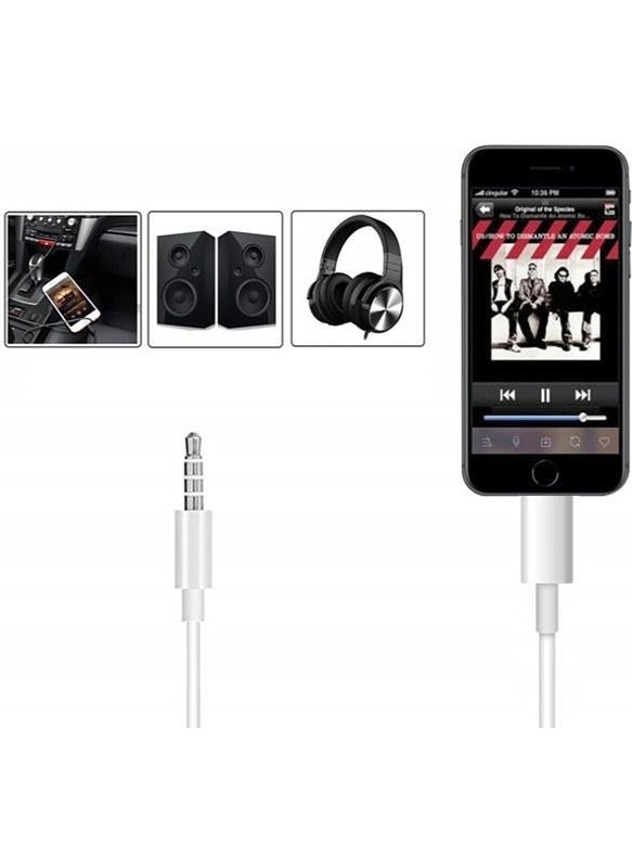 Hiqonic IPhone 7 8 x Max 11 12 Pro Compatible Lightning To Aux Cable 1m Car Music Headphone Audio Aux Converter  - Image 4
