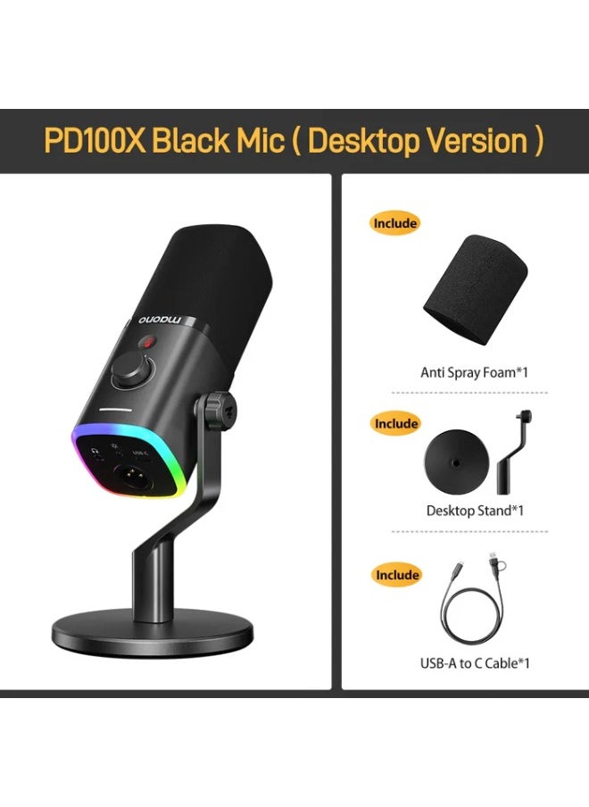 ماونو ميكروفون ديناميكي PD100X USB/XLR لمشغلي الألعاب  - Image 4