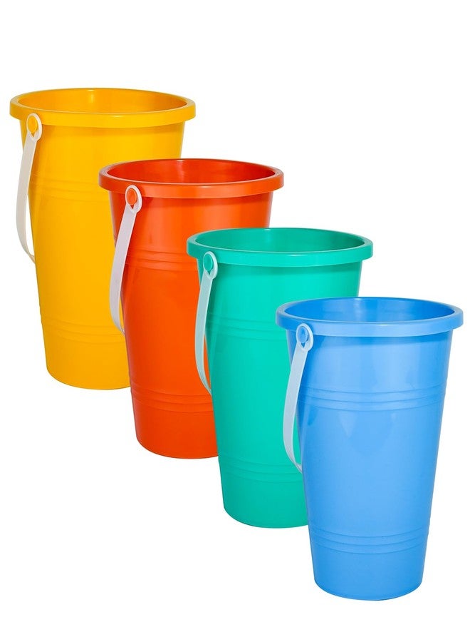 Holady 8 Inch Large Sand Beach Buckets Pail,Sand Bucket Water Bucket for Beach Fun Great Summer Party Accessory - Image 1