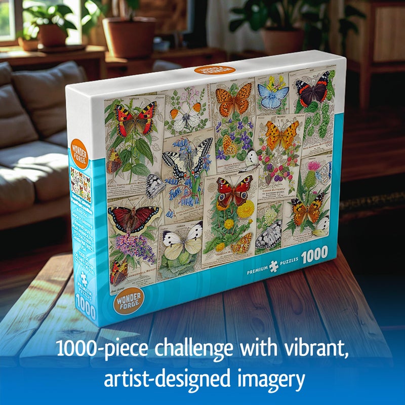 Wonder Forge Butterfly Splendor 1000 Piece Jigsaw Puzzle For Adults | Unique  Perfectly-Fitting Pieces | Fun  Vibrant Imagery |   Exclusive - Image 3