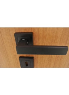 Azm Hırdavat Zigana Matte Black Badge Door Handle WC  - Image 2