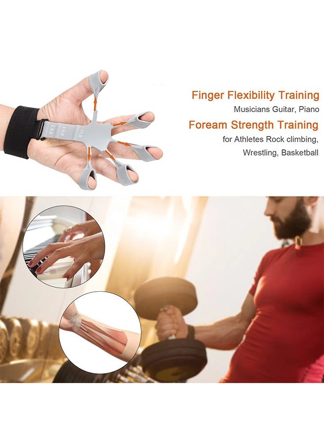 Ocean Hand Grip Strengthener, Finger Strengthener, Hand Strengthener, Adjustable Finger Exerciser and Finger Stretcher ，Relieve Pain for Arthritis, Finger Flexion Extension Training - Image 4