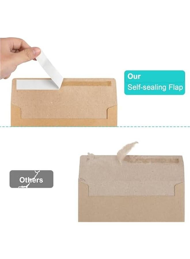 Generic Brown Kraft Envelopes, 50 Pack, 12 x 17 CM Envelopes for Invitations, A7 Invitation Letter for Personalize Gift Cards, Kraft Letter, Wedding, Baby Shower, Birthday Party  - Image 3