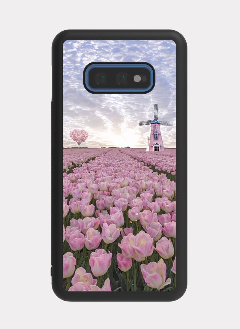 PXLAAT Samsung Galaxy S10e case cover Rose Farm - Image 1