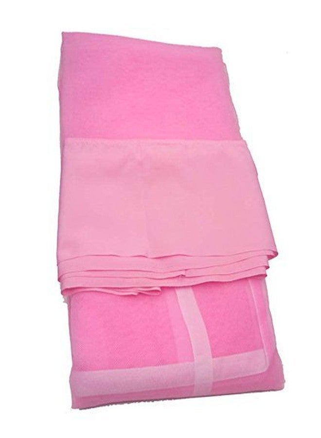 ans Dreams Polycotton Mosquito Net for Double Bed (Plain, Pink) - Image 2