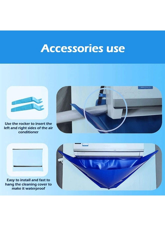 YelaJoy Mini Split Cleaning Kit,air Conditioner Cleaning Kit Air Duct Cleaning Kit Mini Split Cleaning Bag for Mini Split Air Conditioners Air Conditioning System Cleaning Tools  - Image 4