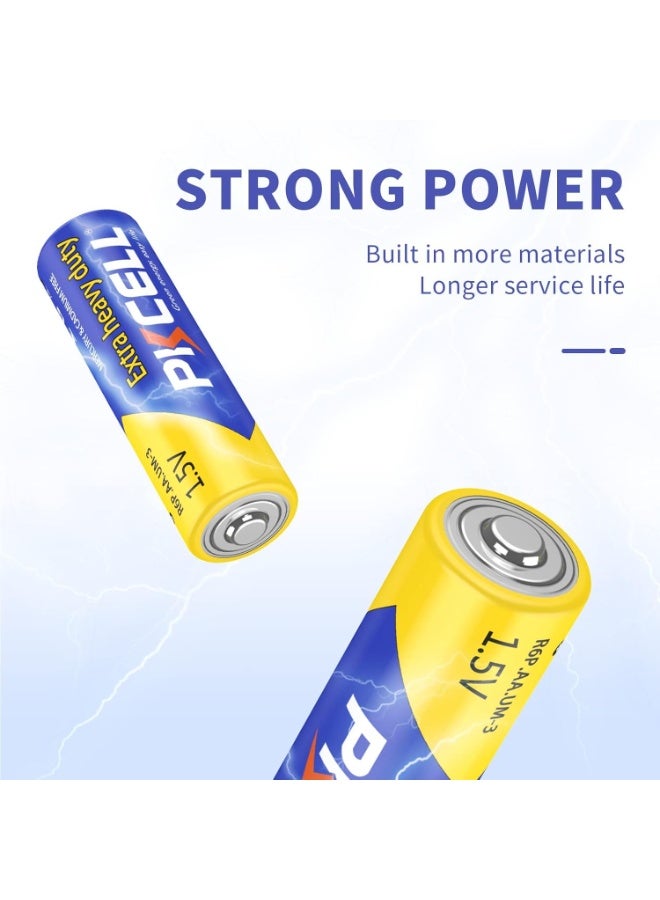 PKCELL AA Batteries 40 Pack, Double A Batteries, 1.5V High-Performance Carbon Battery for LED Candles Clock Remote Controls Flashlights - Image 3