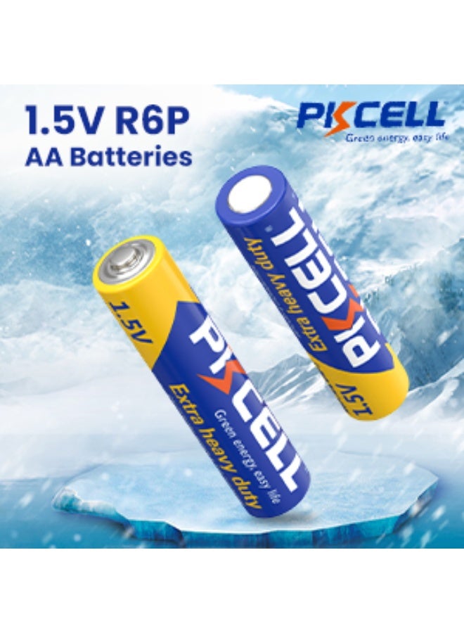 PKCELL AA Batteries 40 Pack, Double A Batteries, 1.5V High-Performance Carbon Battery for LED Candles Clock Remote Controls Flashlights - Image 5