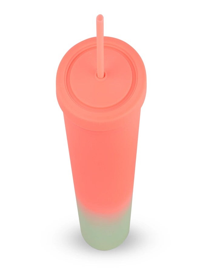 Hamster London Ombre Orange Sipper | Stylish & Holographic Design | Portable, Durable, and Spill-Proof | 750ml Capacity for School, Office, Travel, and Gym - Image 2