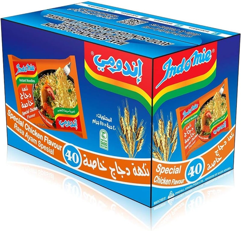 Indomie نودلز إندو مِي سبيشال دجاج سريعة التحضير، 40 × 75 جرام - Image 1