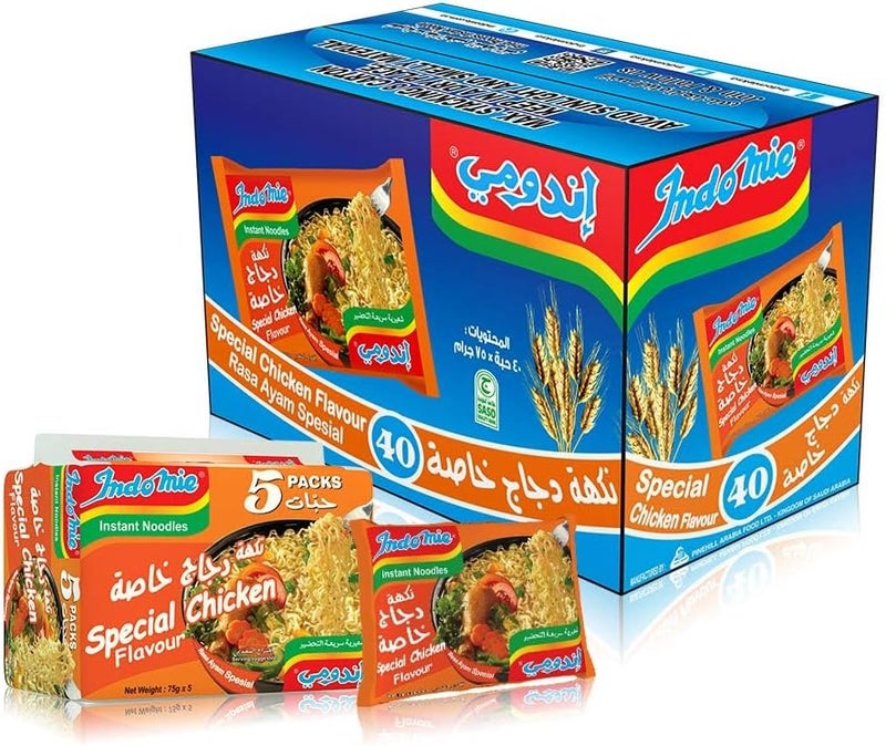 Indomie نودلز إندو مِي سبيشال دجاج سريعة التحضير، 40 × 75 جرام - Image 5
