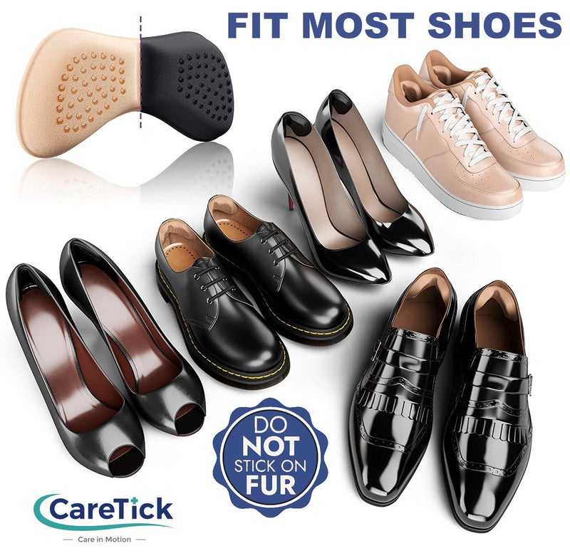 CareTick Heel Grip Liners Heel Protector (12 Pcs) Heel Cushion Pads for Loose Shoes, Self-Adhesive Heel Liners, Improved inner Sole Preventing Heel Slipping & Blisters (MHP-12) - Image 5