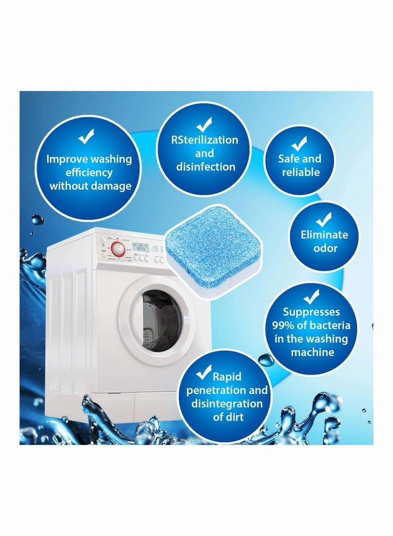 12PCS Washing Machine Cleaner Effervescent Tablets Washing Machine Cleaner Descaling Agent - Image 3